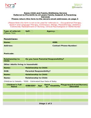 Ecfws Referral Doc Template Pdffiller