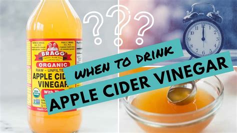 When To Drink Apple Cider Vinegar For Weight Loss My Tips For Best Results Youtube