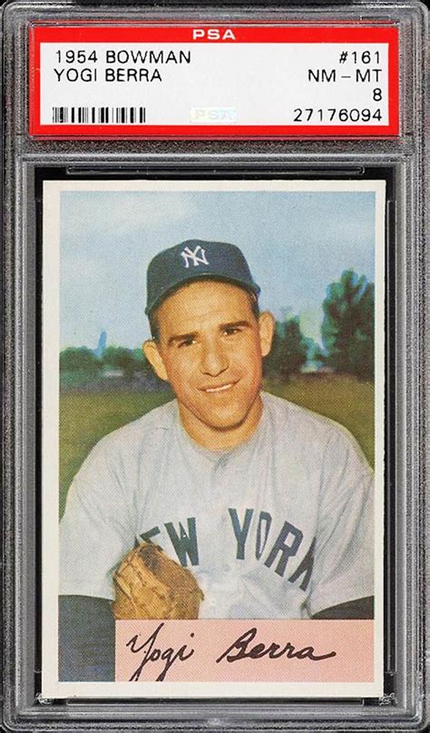 Bowman Yogi Berra Baseball Card Graded Psa Baseball Cards