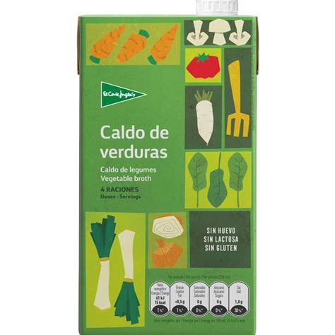 EL CORTE INGLES Caldo De Pollo Con Aceite De Oliva Virgen Extra Sin