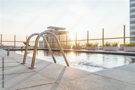 Rooftop Pool Stock Photo | Adobe Stock