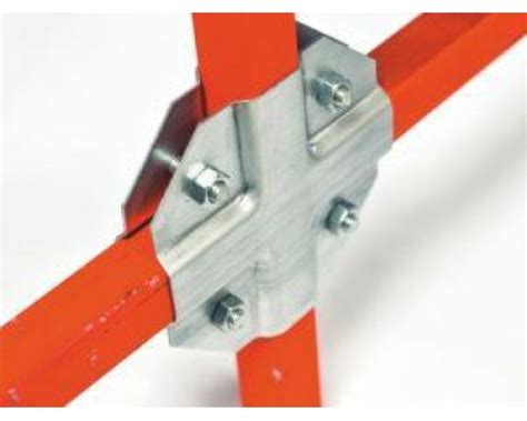 Оцинкованные краб-системы Х для соединения квадратного профиля, 20 × 20 мм