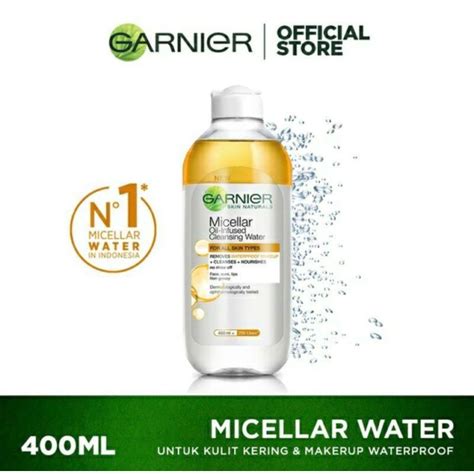 Jual Garnier Micellar Oil Infused Cleansing Water 400ml Besar Shopee Indonesia