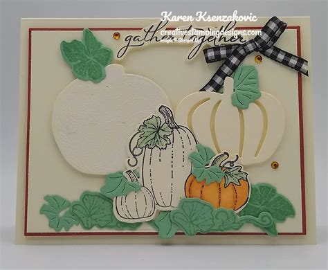 Stampin Up Pretty Pumpkins In Very Vanilla For The Card Concepts