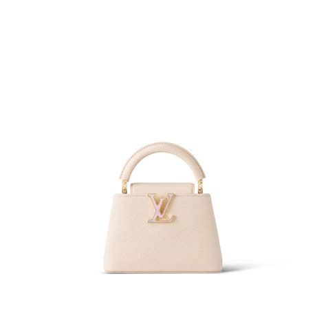 Louis Vuitton Capucines Mini Quartz Size Woman Bags Handbags Louis