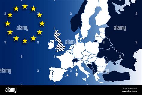 Map EU countries - European Union - Brexit UK - World map Europe ...