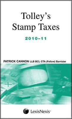 Tolley S Stamp Taxes 2010 11 By Patrick Cannon Goodreads