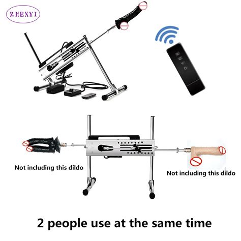 Women Adjustable Remote Control Machine Gun 120W Sex Machine Vibrators Super Quiet Can 2 People