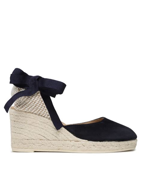 Manebi Espadryle Low Wedge Espadrilles M 1 5 WL Granatowy Modivo Pl