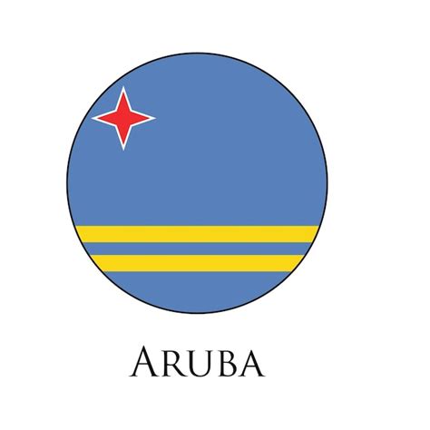 Premium Vector Aruba Flag Design