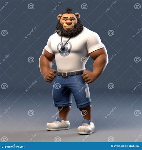 Dark Blue And White Bear Concept For Mobile Game Kings Stock