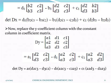 CRAMERS RULE PPT