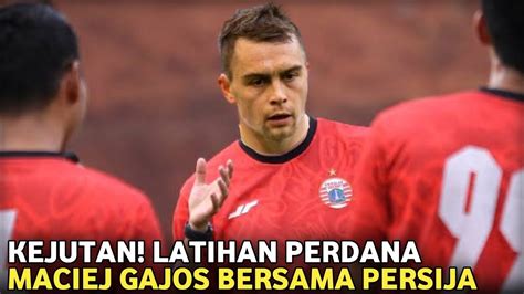 Berita Persija Latihan Perdana Maciej Gajos Bersama Persija Jelang