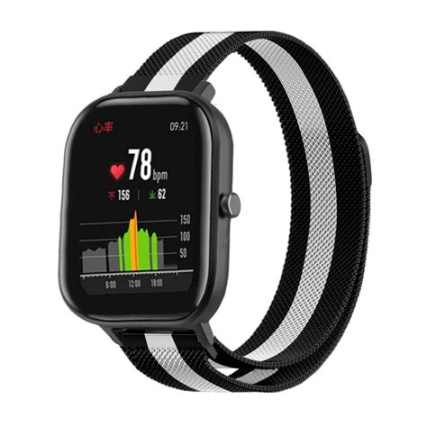 Xiaomi Amazfit Gts Milanese Band Zwart Wit Smartwatchbanden Nl