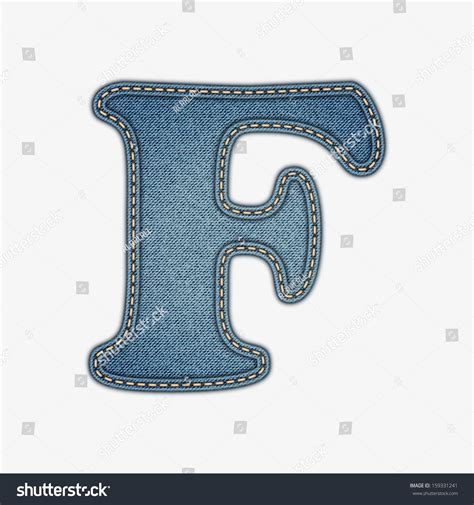 Denim Letter Jeans Alphabet Eps10 Stock Vector Royalty Free 159331241