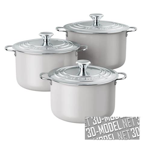 3D модель – Кастрюли Signature от Le Creuset