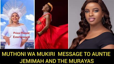 Muthoni Wa Mukiri Message To Auntie Jemimah And The Murayas After Their Heartbreaking Losses