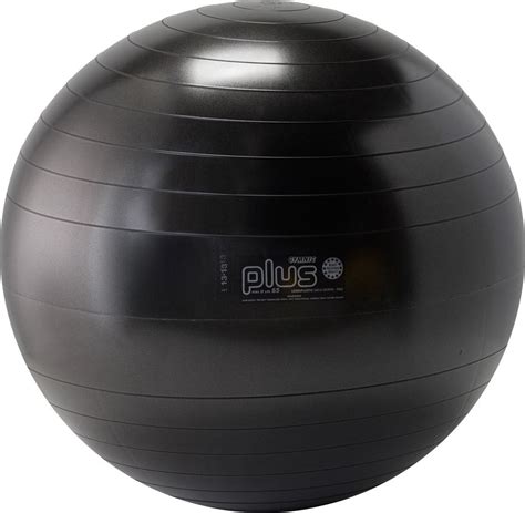 Gymnic Plus Burst Resistant Exercise Ball Black 65 Cm