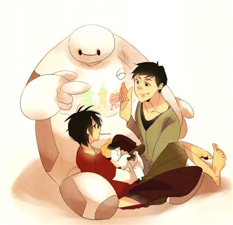 Baymax Tadashi Hiro And Mochi Big Hero 6 Fan Art 38023328 Fanpop