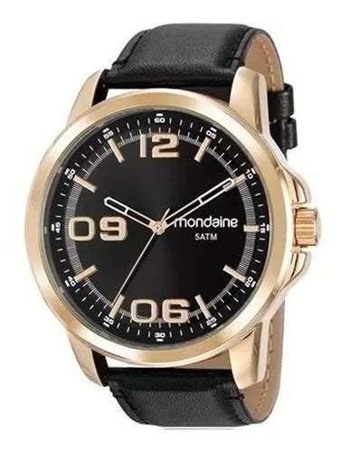 Reloj De Pulsera Mondaine Masculino 99382gpmvdh1 Fondo Negro Con