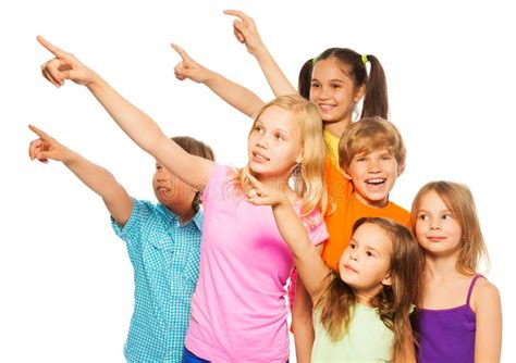 Sex Roliga Ungepunkt Fingrar åt Sidan Arkivfoto Bild av kontrast leende 43250462