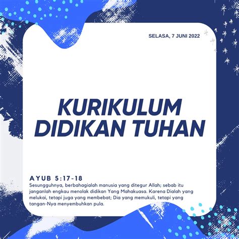 Kurikulum Didikan Tuhan Read Artikel GPdI Hebron Gading Serpong