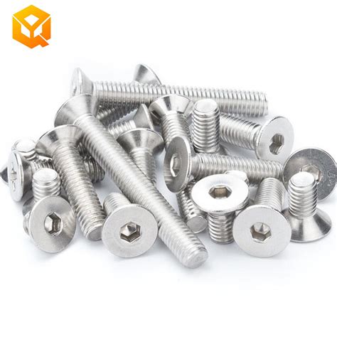 Stainless Steel DIN7991 M3 M16 Hex Socket Countersunk Flat Head Screws