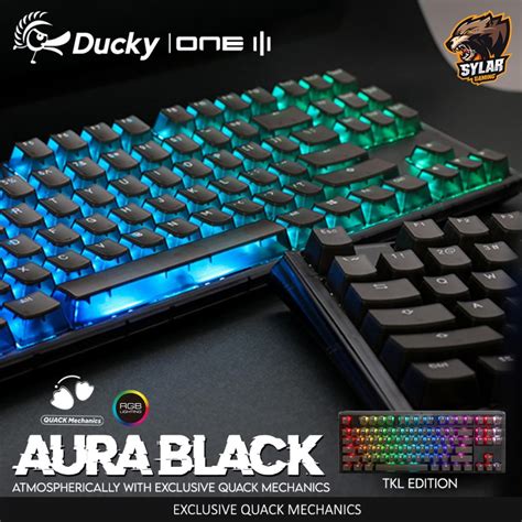 Jual Ducky One Aura Tkl Black Rgb Hotswap Mechanical Gaming Keyboard