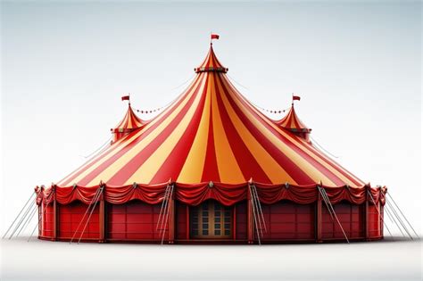 Premium Vector Detailed Illustration Of A Red And White Circus Tent