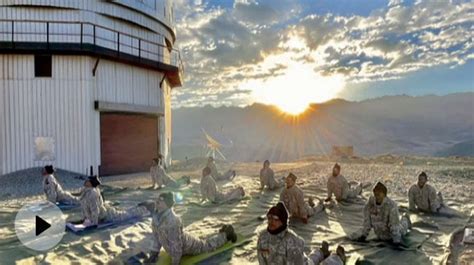 International Yoga Day Video Indian Army S Stunning Yoga Display