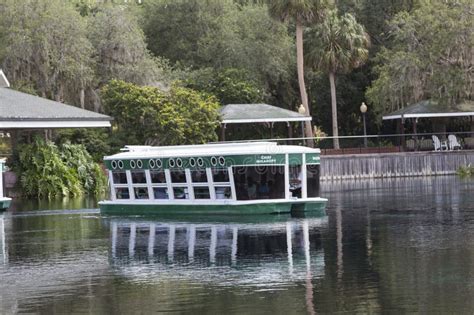 Glass Bottom Boat At Silver Springs State Park In Florida Stock Image