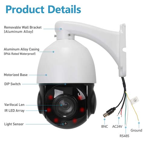 Leftek Ptz Camera Outdoor Cvi Tvi Ahd Coax Cvbs Analog In Mp