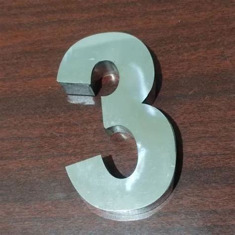 Polished Silver Stainless Steel Led Letter For Promotional Board Size