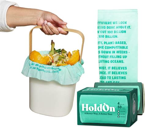 Amazon Holdon Gallon Trash Bags Plant Based Heavy Duty And