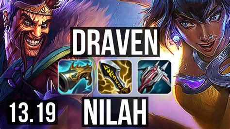 DRAVEN Rell Vs NILAH Nautilus ADC Quadra 66 Winrate EUW