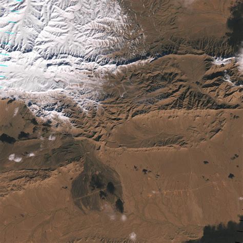 Snow in the Sahara desert - Earth from Space