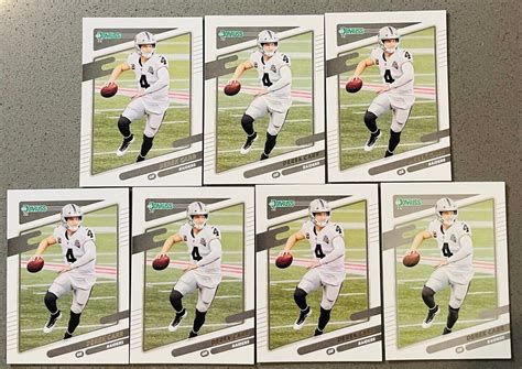 7 Lot 2021 Panini Donruss Football NFL 86 Derek Carr Base Trading