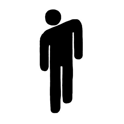 Знак Билли Айлиш в виде человечка, обозначение