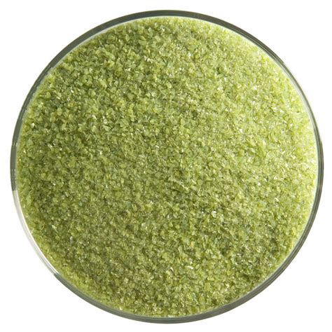 Bullseye Frit Olive Green Fein 450g Opaleszent