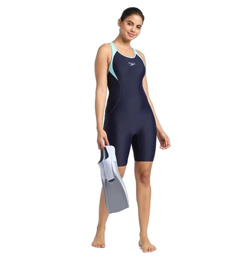 Buy Speedo Essential Panel Reacerback Legsuit Truenavy Marine Blue Swimwear Online Speedo India