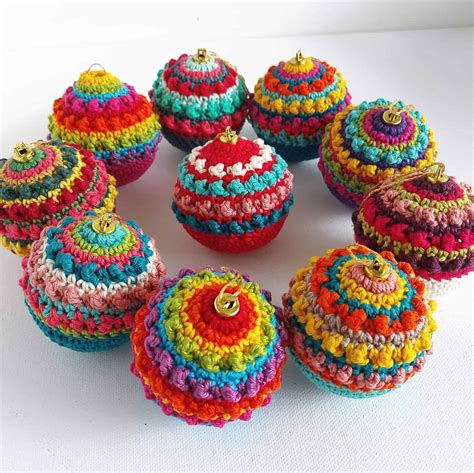 Boho Christmas Crochet Baubles Free Pattern Annie Design Crochet