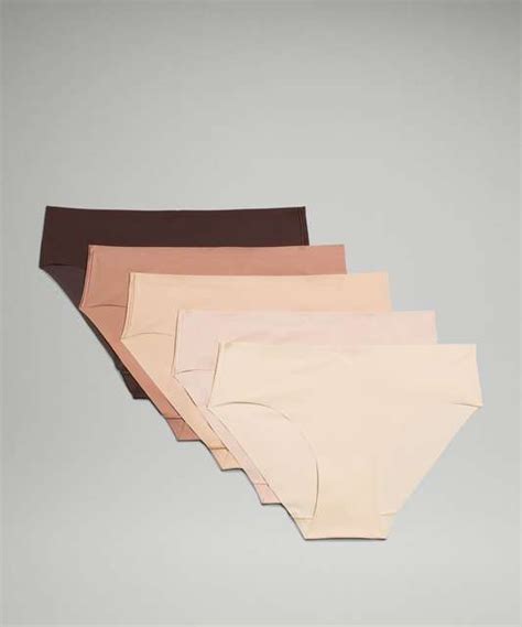 Lululemon Invisiwear Mid Rise Bikini Underwear Pack Lavender Lux Light Ivory Leopard