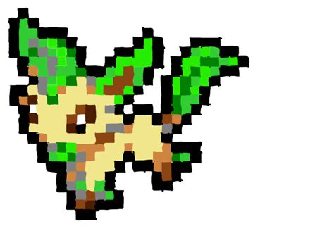 Leafeon Pixel Art Photoshop By Agentblazkowicz On Deviantart
