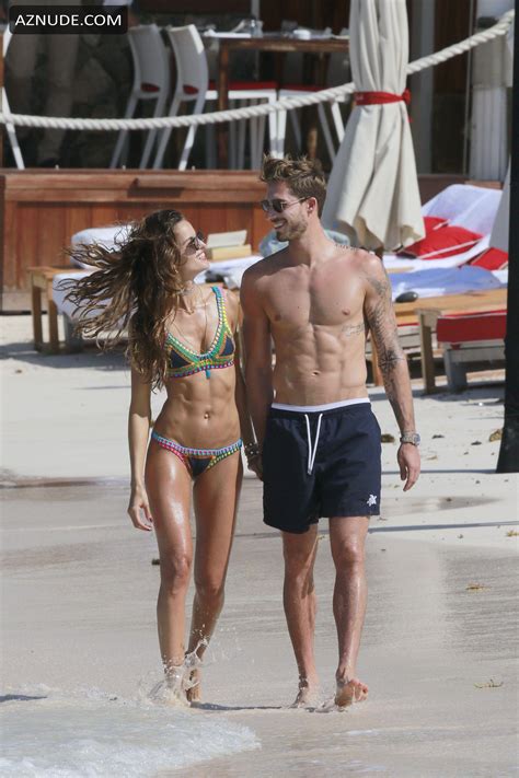 Izabel Goulart Sexy In A Thong Bikini With Boyfriend At The Beach In St Barts AZNude