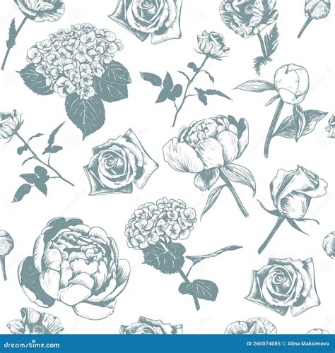 Floral Seamless Pattern Vector Illustration Stock Vector