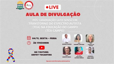 Aula De Divulga O P S Gradua O Lato Sensu Em Transtorno Do Espectro