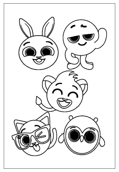 Desenhos Dos Bolofofos Para Colorir E Pintar Tudo Para Colorir