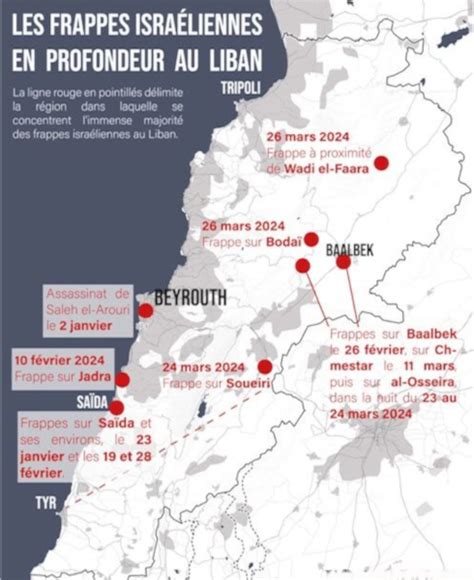 Carte Du Liban Et De Beyrouth Grande Chelle Comprendre Le Proche Et