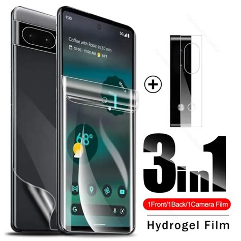 3in1 Front Back Soft Hydrogel Film For Google Pixel 6A 6 A A6 Camera