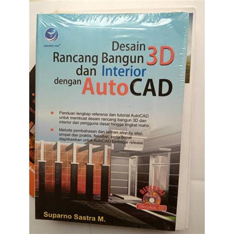 Jual Buku Desain Rancang Bangun D Dan Interior Dengan Autocad Shopee